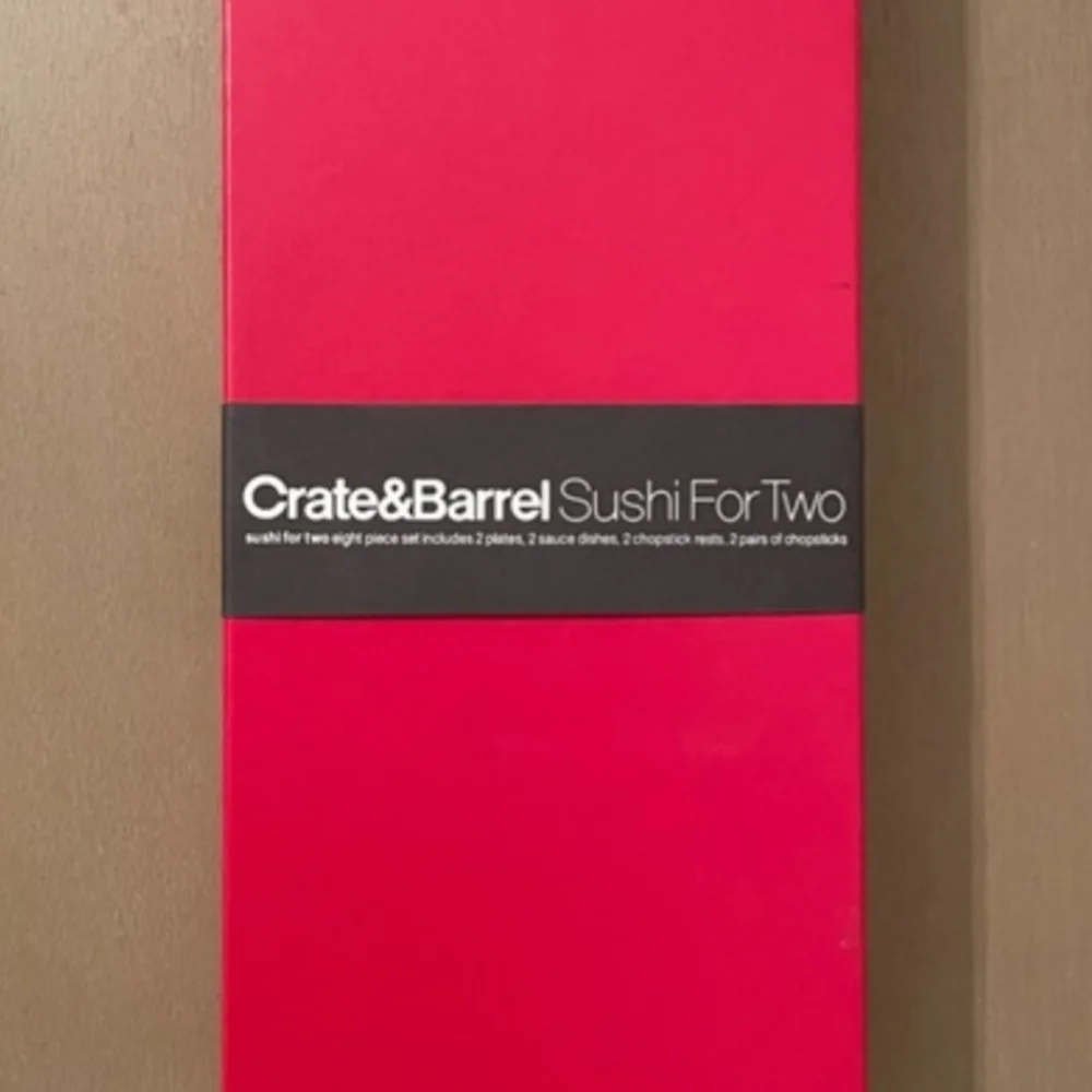 Crate&Barrel 8 Piece Sushi Set For Two - Brand New! 🍣🍤🍣🍤